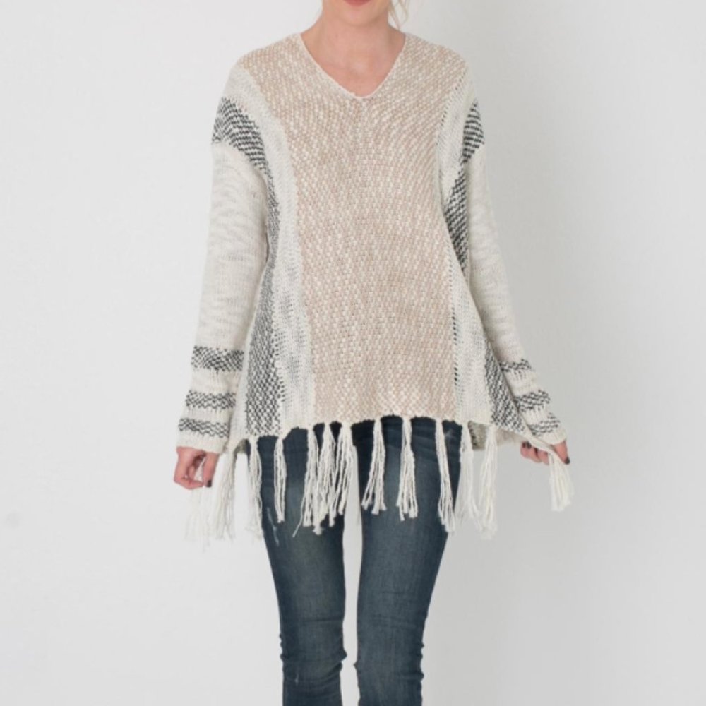 Knit Fringe Sweater — Paper Crane